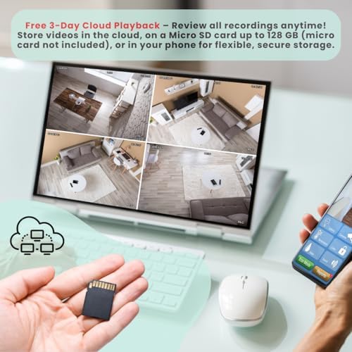 VicoHome CA48 Indoor Security Camera – 3K WiFi Pet & Baby Monitor, 360° Pan/Tilt, Night Vision, Motion Detection, Two-Way Audio, Works with VicoHome App - Image 6