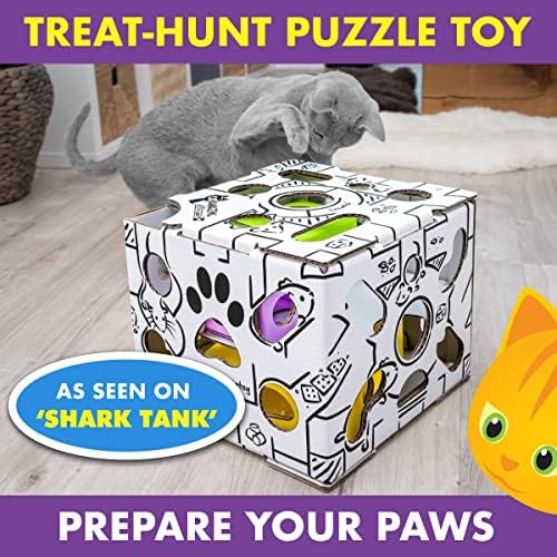 Cat Amazing Sliders – Puzzle Toy for Indoor Cats – Treat Box Interactive Maze – Enrichment Feeder – Best Cat Toy Ever! - Image 2