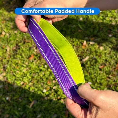 Pawtitas Hands Free Dog Leash Running Leash for Dogs Create A Pet Exercise Routine with The Dog Running Leash Hands Free Enjoy The Walking Or Jogging Accessory Bungee Dog Leash Purple Dog Leash - Image 5