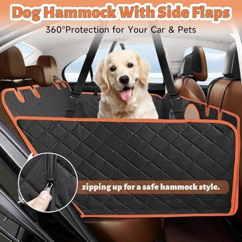 Dog Car Seat Cover for Back Seat, Hard Bottom Back Seat Extender for Dogs - Image 4