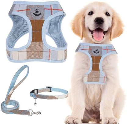 PUPTECK Dog Harness, Collar and Leash Set No Pull for Small Medium Sized by PUPTECK