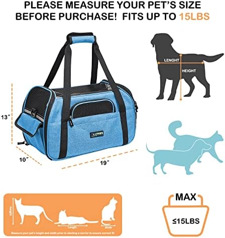JESPET Soft-Sided Airline-Approved Dog & Cat Carrier Travel Bag - Image 2