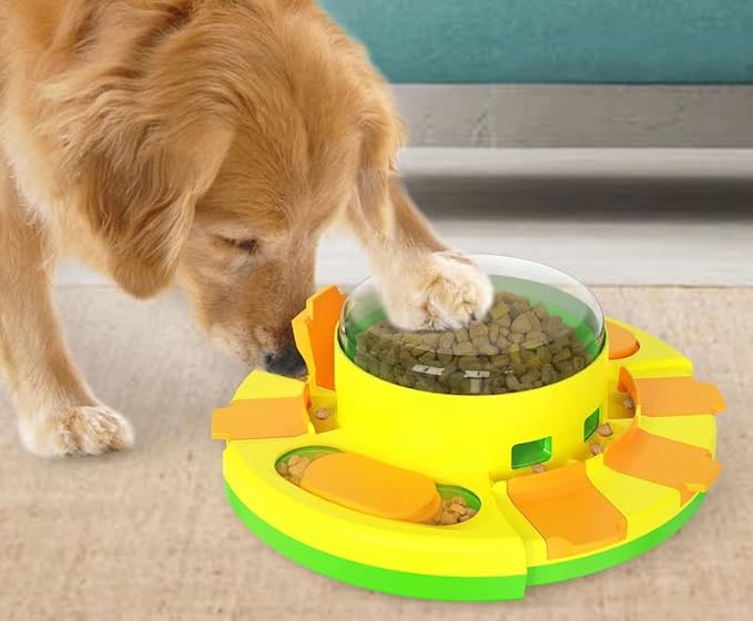 Piggy Poo and Crew Treat Popper Slow Feeder Interactive Food Dispenser Puzzle Game for Dogs Puppies Rabbits Pigs Small Animals