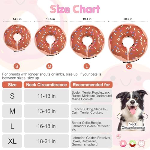 BEAUTYZOO Dog Cone Collar Alternative After Surgery,Pet Neck Donut E‑Collar - Image 2