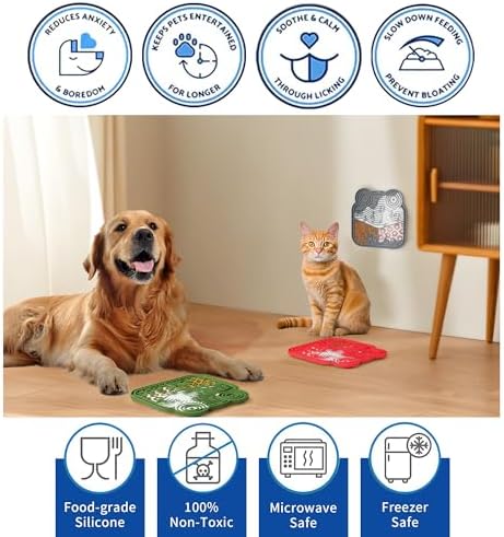 LPFALASAT Frog 3 Pack - Silicone Dog & Cat Lick Mat with Suction Cups - Anxiety Relief/Promotes Healthy Eating/Frozen & Dishwasher Safe - Pet Peanut Butter Lick Pad - Image 3