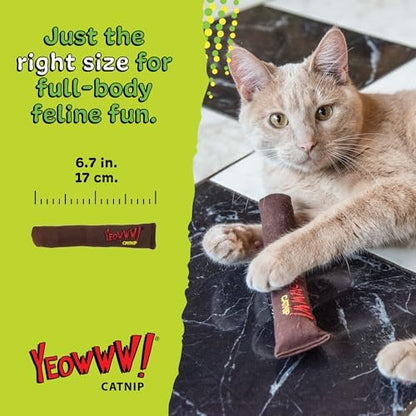 Yeowww! Catnip Cigar Cat Toy - 7 in Catnip Toy for cats, 100% Stuffed with Premium Organically Grown Catnip, Made in USA - Image 6
