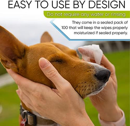 MAGICARE Pet Wipes – 100 pcs Dog Wipes – 8x8 Inch Unscented Dog Paw Cleaner Wipes for Body, Ears, Face, and Skin – Ultra Thick and Soft with Hypoallergenic Formula – Ideal Pet Wipes for Dogs & Cats - Image 6