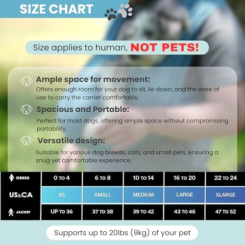 Pet K’tan Anti Anxiety Wearable Cat & Dog Carrier – Hands-Free Front Facing Adjustable Pet Cuddler Sling for Small to Medium Pets & Puppies up to 20 lbs | Pawquamarine | Small - Image 3