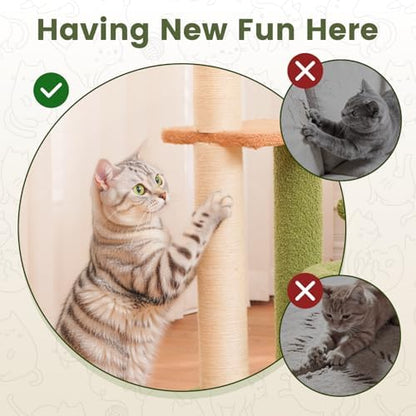 Cat Tree Tower with Scratching Post Bed Condo for Indoor Kitten - Image 6