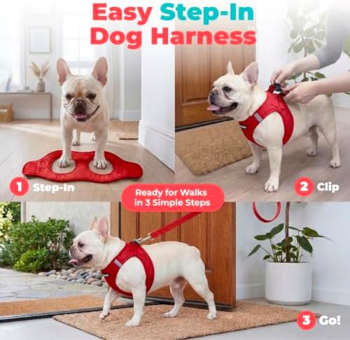 Voyager Step-in Air Dog Vest Harness - Red, XX-Small - Image 3