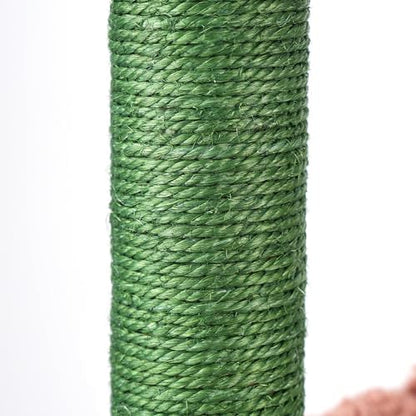 AIWIKIDE 37.4" Cactus Cat Tree Tower with Twin Cat Condos for Indoor Cats, All-in-One Activity Center with Cat Scratching Post Cozy Sleeping Perch Hammock and Toy Balls,Green - Image 4