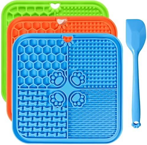 Lick Mat for Dogs, Slow Feeder with Suction Cups for Dog Anxiety Relief by Specializinginpetsupplies