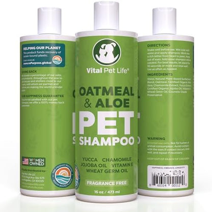 Oatmeal Shampoo for Dogs - Helps Dry Coats & Itchy Sensitive Skin, 16 oz - Image 7
