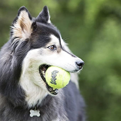 KONG Air Squeakers Tennis Balls X-Small - 1.5" Diameter (3 Pack) - Pack of 4 - Image 2