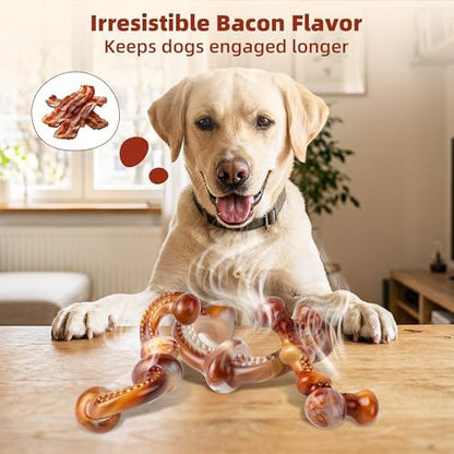 Dog Chew Toys for Aggressive Chewers, 3-Pack Tough Nylon - Image 4