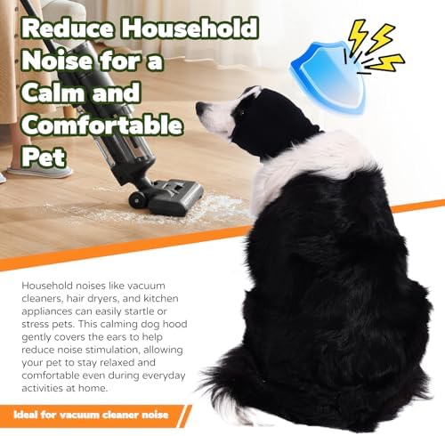 Dog & Cat Calming Band Cat Anxiety Relief Cover,Double Layer Thickened Pet Ears Elastic Neck Band Noise Cancelling Ear Muffs for Anxiety Relief/Noise Protection,Grooming,Thunder,Fireworks - Image 3