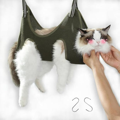 Supet Dog Grooming Hammock Harness for Dogs Cats, Relaxation Pet Nail Clipper Hammock, Restraint Dog & Small Animal Leashes Sling for Groomingk for Nail Trimming