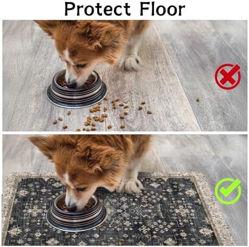 Pet Food Mats for Floor, Absorbent Dog Mat for Food and Water Dispenser Mat, Dog Food Mat Quick Dry Cat Food Mat Pet Supplies - Image 4