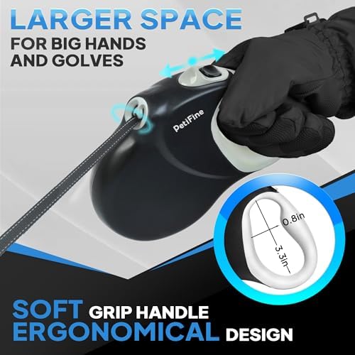 Upgraded Retractable Dog Leash for Large Dogs up to 50kg,8m Reflective Tape - Image 6