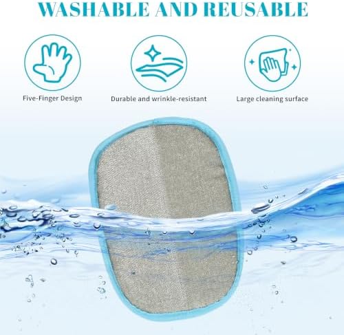 Pet Hair Removal B Gloves Fashion Dopamine Blue Static Hair Remover Reusable for Clothes Sofa Carpet Car Seat Wash Dry - Image 4