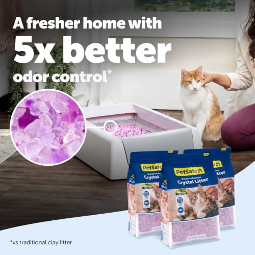 PetSafe ScoopFree Premium Crystal Litter, Lavender Scent, 8Lb Bag, 3 Pack - Image 2