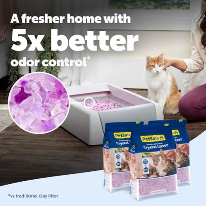 PetSafe ScoopFree Premium Crystal Litter, Lavender Scent, 8Lb Bag, 3 Pack - Image 2