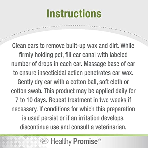 Four Paws Healthy Promise Aloe Ear Mite Treatment for Dogs, 0.75 oz - Image 4