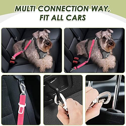 SlowTon Dog Seatbelt, 2 Pack Adjustable Heavy Duty Dog Safety Seat Belt - Image 4