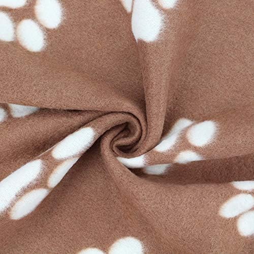 Comsmart Dog Blankets, 6 Pack Fleece Pet Blankets, 39x35 inches, Brown - Image 2