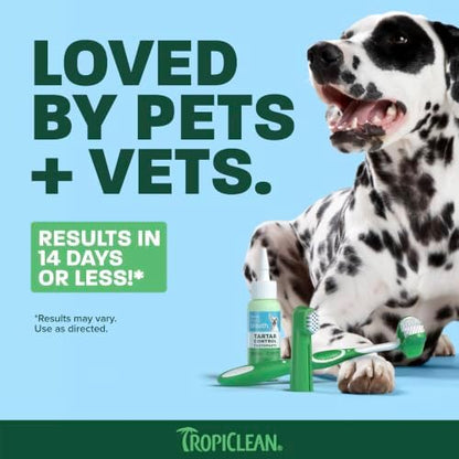 TropiClean Fresh Breath Dog Tooth Brushing Kit for Small/Medium Dogs - Image 4