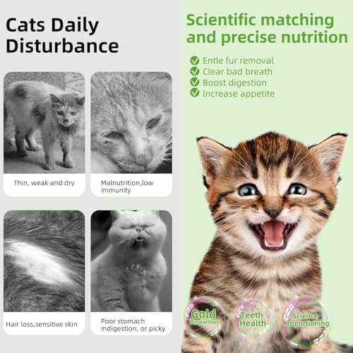 Cat Natural Grass Teething Sticks, Kitten Chew Stick for Hairball Removal - Image 6