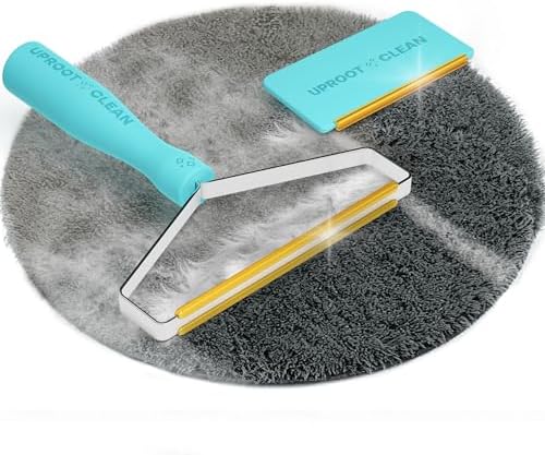 Uproot Cleaner Pro Pet Hair Remover & Mini - Pet Hair Removal Tool Multi Fabric Edge & Carpet Scraper - Cat for Couch, Cat Towers, Car Detailing The Furry-Situation Survival Kit by UprootClean