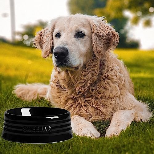 Sweejar Gradient Dog Bowl, Ceramic Dog Food Dish for Puppy and Kitten, Porcelain Pet Bowl for Food and Water 8 oz (Gradient Navy) - Image 5