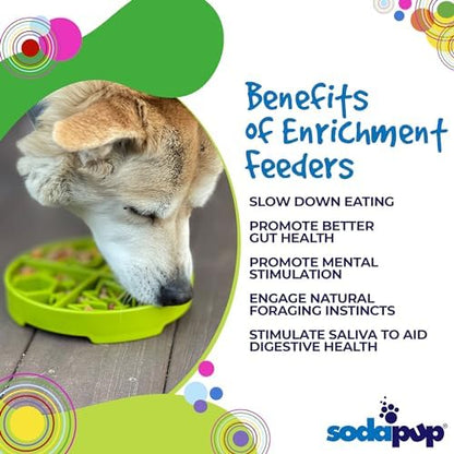 SodaPup Four Seasons Enrichment Bowl – Durable Slow Feeder Bowl Made in USA from Non-Toxic, Pet-Safe, Food Safe Material for Mental Stimulation, Slowing Down Eating, Healthy Digestion, & More - Image 4