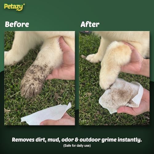 Petazy Pet Wipes for Dogs & Cats - Paws, Ears & Butt Cleaning, 200 Count - Image 4