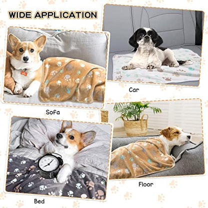 Rezutan 3 Pack Premium Soft Dog Blanket for Medium Dogs Puppy & Cat - Image 3