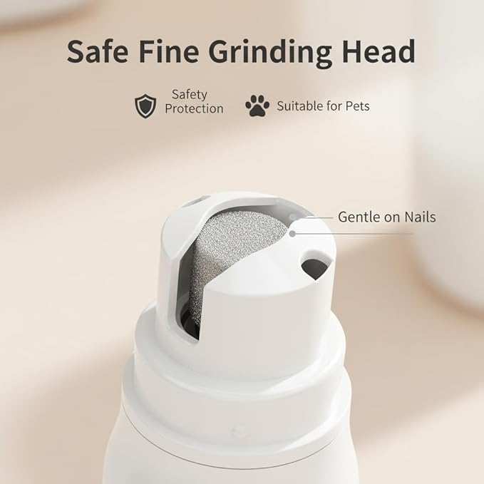 Dog Nail Grinder Quiet, Dog Nail Clipper with 3 Speeds & LCD Screen, Low Noise Safe Pet Nail Trimmers for Small Medium Large Dogs & Cats by Professional Grooming Tools.