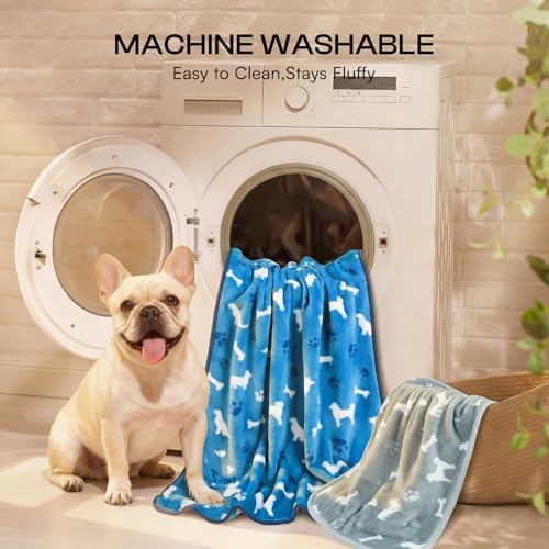 Luciphia Dog Blanket 3 Pack, Soft Cozy Fleece Throw for Puppy Cat,41"x31" - Image 6
