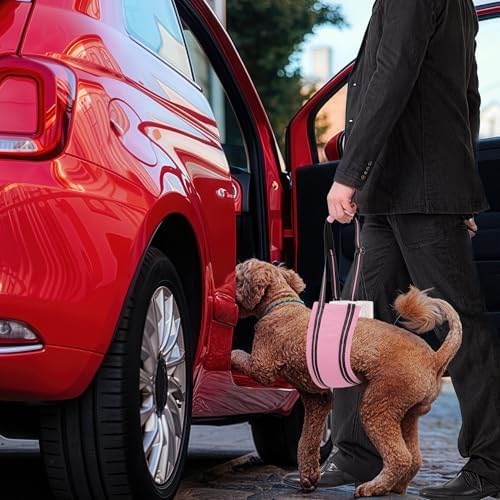 AIITLE Adjustable Dog Sling Dog Lift Harness Hind Leg Support, Pink XL - Image 5