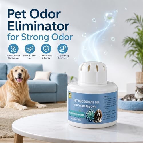 Pet Odor Eliminator for Strong Odor Gel, Pet Odor Eliminator Gel with Natural Tea Tree Oil, Air Fresheners Eco-Friendly, Safe Pet Deodorizer for Dog and Cat - Image 2