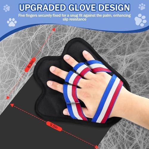 BONTHEE Pet Hair Removal Gloves for Cats & Dogs | True-to-Hand Fit & Reusable Electrostatic Glove | Magic Hair Remover for Couch, Car Seat, Clothing, Carpet, Bedding - Image 2
