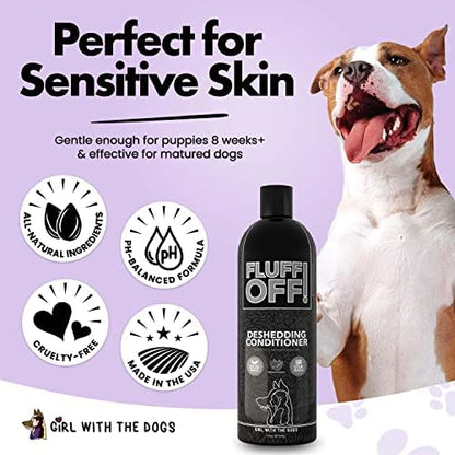 Fluff Off! by Girl With The Dogs Deshedding Dog & Cat Conditioner, 8Wks+ - Image 6