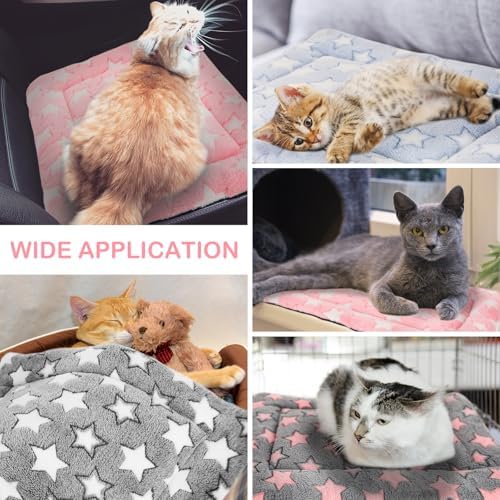 VitalCozy 4 Pcs Dog Crate Pads Soft Warm,18 x 24 x 1.6 Inch,Star,Colorful - Image 3