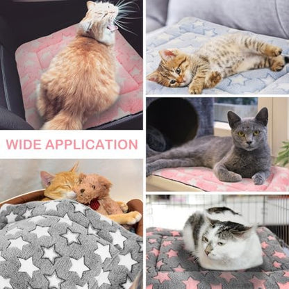 VitalCozy 4 Pcs Dog Crate Pads Soft Warm,18 x 24 x 1.6 Inch,Star,Colorful - Image 3