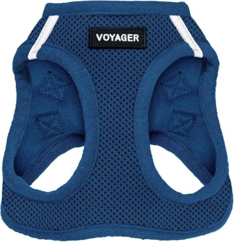Best Pet Supplies Voyager Step-in Air Harness - All Weather Mesh, Reflective, No Pull Harness for Dogs, Cats - Secure with Hook & Loop Fastener, Buckle, Double D-Rings - Royal Blue, XS by BestPetSuppliesLLC
