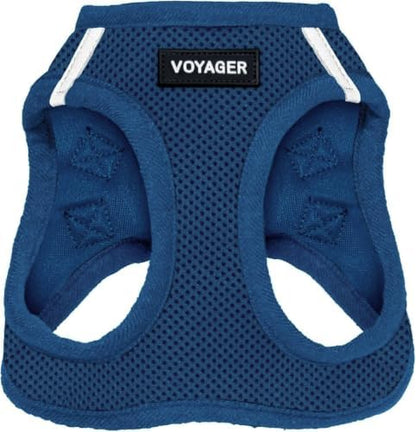 Best Pet Supplies Voyager Step-in Air Harness - All Weather Mesh, Reflective, No Pull Harness for Dogs, Cats - Secure with Hook & Loop Fastener, Buckle, Double D-Rings - Royal Blue, XS by BestPetSuppliesLLC