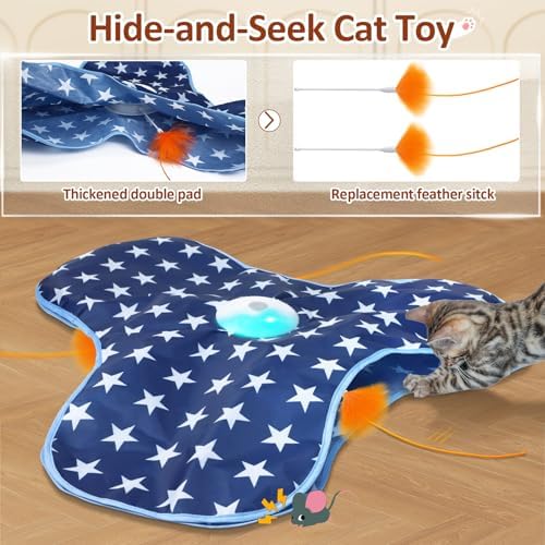 Sofolor Interactive Cat Toy Rechargeable, Cat Exercise Toys for Indoor Cats - Image 2