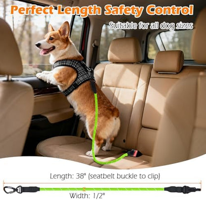 PetBonus Dog Seat Belt for Car, Durable Rope Dog Car Harness for Vehicle - Image 4