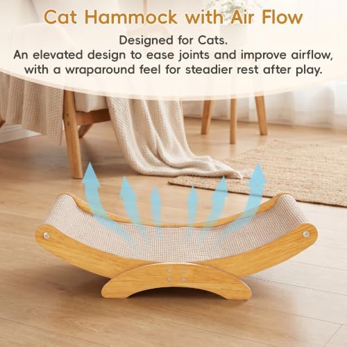 Extra-Larger Sisal Cat Scratcher Bed, Furniture Protector for Indoor Cats - Image 5