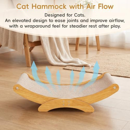 Extra-Larger Sisal Cat Scratcher Bed, Furniture Protector for Indoor Cats - Image 5